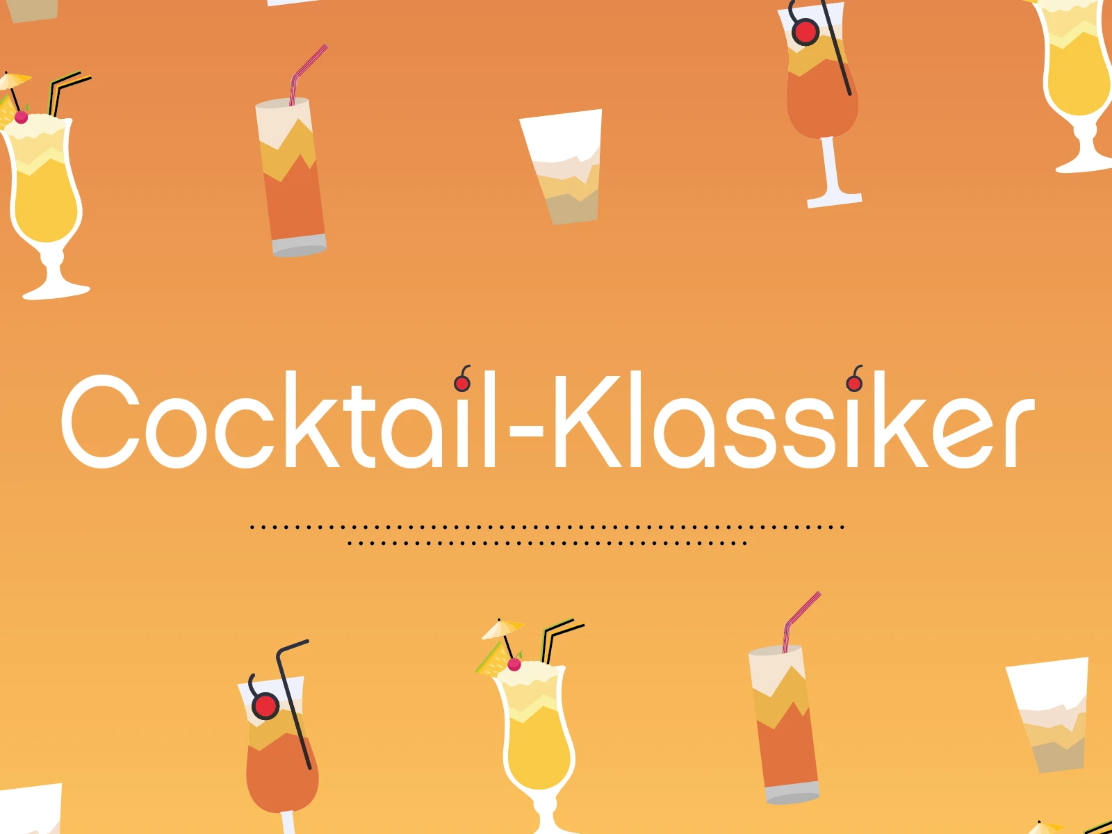 Cocktail-Klassiker Dry Martini Cocktail-Klassiker Header